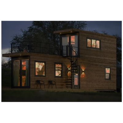 Casa di container mobile a pavimento in legno per il trasporto e il carico 20'/40' Container Prefab Modular Foldable Container Houses