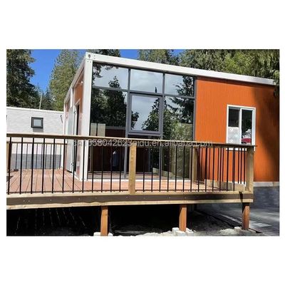 Casa prefabbricata in contenitori in acciaio galvanizzato con bagno e design smontabili
