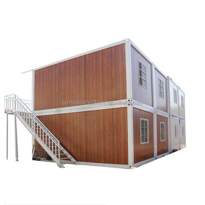 Casa prefabbricata in contenitori in acciaio galvanizzato con bagno e design smontabili