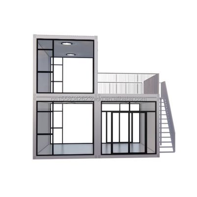 Ufficio temporaneo Hotel negozio Case in legno con 50/75/100mm Wave Sandwich Panel Parete Moderno 20ft Container di assemblaggio rapido