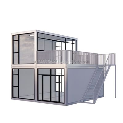 Ufficio temporaneo Hotel negozio Case in legno con 50/75/100mm Wave Sandwich Panel Parete Moderno 20ft Container di assemblaggio rapido