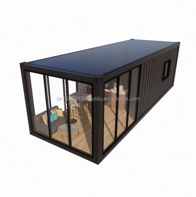 Parete 50/75/100 mm pannello sandwich ondulato 20 piedi bellissime case prefabbricate in container con acciaio galvanizzato