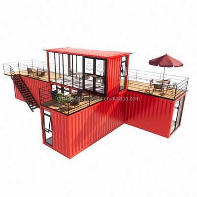 50/75/100mm Wave Sandwich Panel Wall Modular Mobile Store per contenitori Negozio di dessert Strada Prefab Coffee Kiosk Booth Design