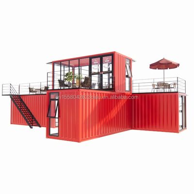 50/75/100mm Wave Sandwich Panel Wall Modular Mobile Store per contenitori Negozio di dessert Strada Prefab Coffee Kiosk Booth Design