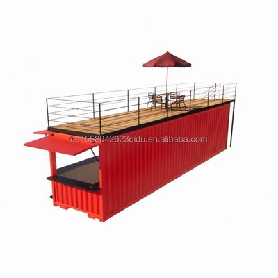 Negozio 20ft 40ft Container Store Booth di espansione Disegna il tuo caffè all'aperto con finestre in lega di alluminio