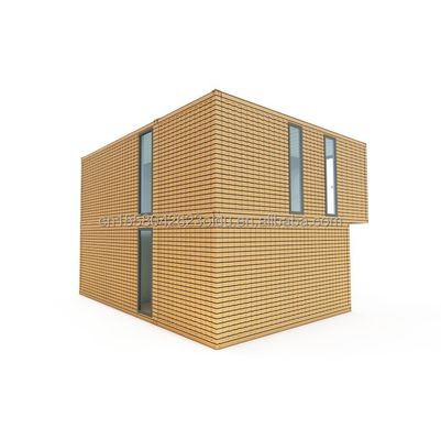 Moderno design in legno piatta confezione piccola casa contenitore con 50/75/100mm Wave Sandwich pannello muro e opzioni di uso multiplo