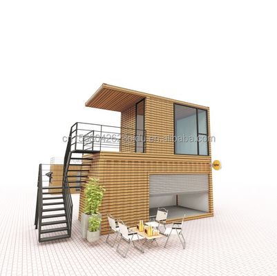 Moderno design in legno piatta confezione piccola casa contenitore con 50/75/100mm Wave Sandwich pannello muro e opzioni di uso multiplo