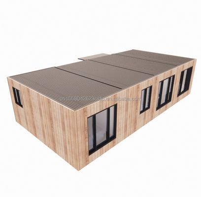 Colorato su misura Contenitore robusto a due piani Mini bar a 20 piedi Pop-up store con tubi quadrati in acciaio galvanizzato