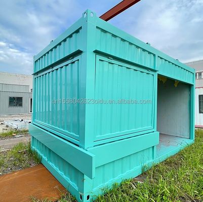 Tubi quadrati in acciaio galvanizzato Struttura principale e alluminio Leggio Finestre per magazzini di container Cornice prefabbricata