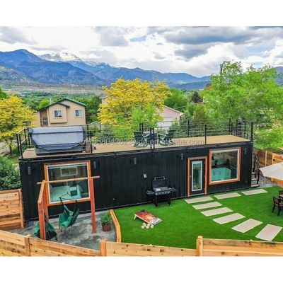 50/75/100mm Wave Sandwich Panel Parete Prefabbricato Acciaio Container Casa per Hotel 20ft Legno Prefabbricato Famiglia Appartamento