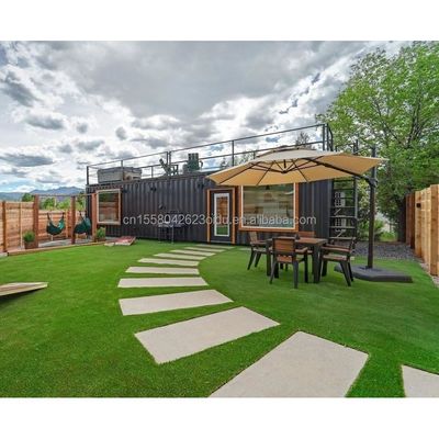 50/75/100mm Wave Sandwich Panel Parete Prefabbricato Acciaio Container Casa per Hotel 20ft Legno Prefabbricato Famiglia Appartamento