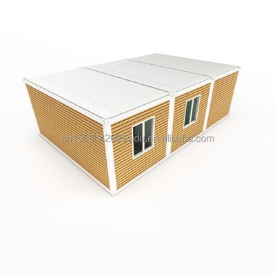 Casa di container pieghevole in acciaio galvanizzato con telaio prefabbricato e in acciaio