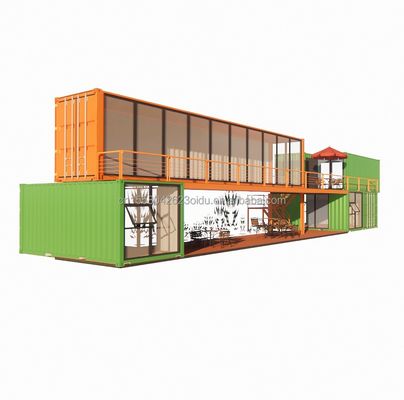 Modulare Small Kit Cabin Residential Container Housing Struttura principale Tubi quadrati in acciaio galvanizzato