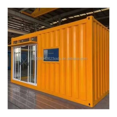 Tubi quadrati in acciaio galvanizzato Struttura principale Case prefabbricate da 20 piedi Contenitore moderno Portatile Flat Pack Casa abitabile per hotel