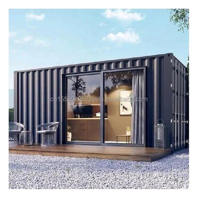 Tubi quadrati in acciaio galvanizzato Struttura principale Case prefabbricate da 20 piedi Contenitore moderno Portatile Flat Pack Casa abitabile per hotel