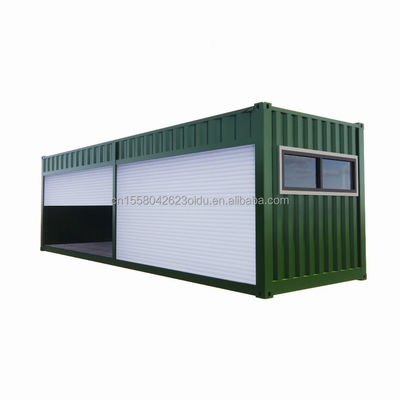 20 piedi Prefabbricato Modulo di imballaggio piatto Casa Garage Stoccaggio Booth Casa container con stile di design moderno semplice