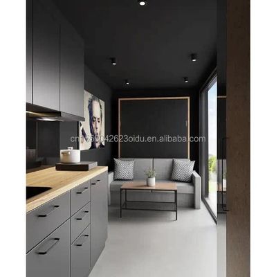 Tubi quadrati in acciaio galvanizzato Struttura principale Case prefabbricate da 20 piedi Contenitore moderno Portatile Flat Pack Casa abitabile per hotel