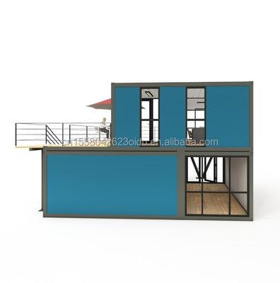 Edifici in acciaio modulare Hotel Case contenitori Prefabbricati mobili 40ft Spedizioni Fast Food Container Ristorante Caffe Bar