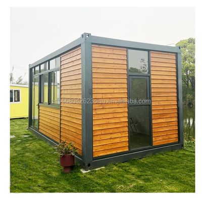 20ft Container Office con WC Casa Prefabbricata Case Container in Legno Acciaio Galvanizzato Piegamento 180g