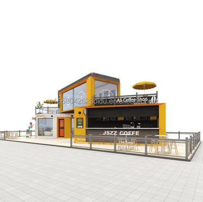Legatura di alluminio Finestre 20ft 40ft Prefab Mobile Bar di spedizione Caffe' Ristoranti Container Casa modulare Casa