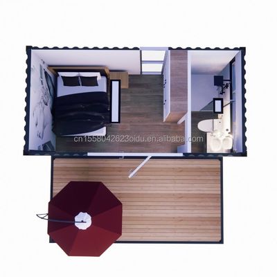 Rapido costruzione di case minuscole case in container stile di design moderno case prefabbricate per una camera da letto una soluzione di soggiorno bagno