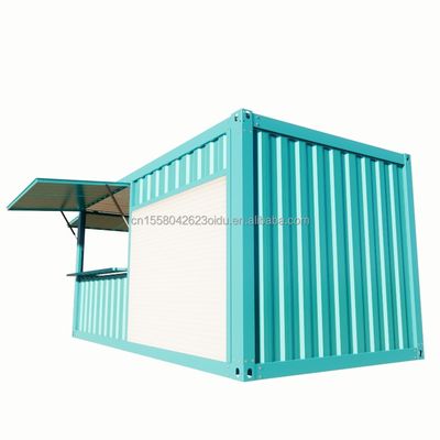 Pop-up Shop a colori personalizzati Container Coffee Shop/Bar/Fast-food in imballaggio piatto da 20 piedi per la promozione dei supermercati