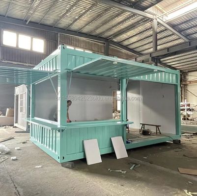 Pop-up Shop a colori personalizzati Container Coffee Shop/Bar/Fast-food in imballaggio piatto da 20 piedi per la promozione dei supermercati