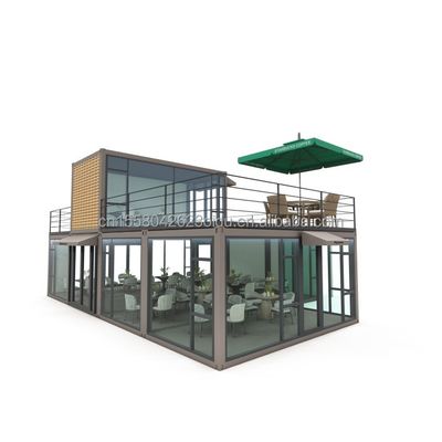 Tubi quadrati in acciaio galvanizzato Struttura principale Villa prefabbricata Casa moderna contenitore modulare Luxury Tre camere da letto