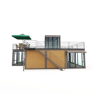 Tubi quadrati in acciaio galvanizzato Struttura principale Villa prefabbricata Casa moderna contenitore modulare Luxury Tre camere da letto