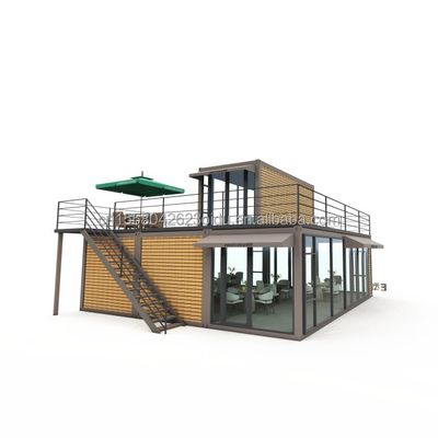 Tubi quadrati in acciaio galvanizzato Struttura principale Villa prefabbricata Casa moderna contenitore modulare Luxury Tre camere da letto