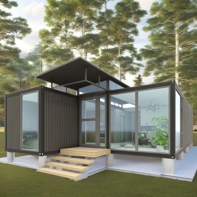 Casa di contenitori a colori personalizzati Casa prefabbricata mobile Casa prefabbricata da 20 piedi Spedizione Kit di casa piccola per hotel