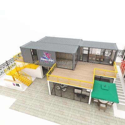 Tubi quadrati in acciaio galvanizzato Struttura principale per la progettazione e la costruzione di case container per hotel su misura