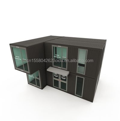 50/75/100mm Wave Sandwich Panel Pareti Contenitore modulare Ufficio prefabbricato per spazi di lavoro moderni e flessibili