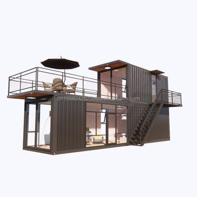 Supermercato Spedizione Progetti prefabbricati prefabbricati Container Coffee Shop con disegno di tronchi