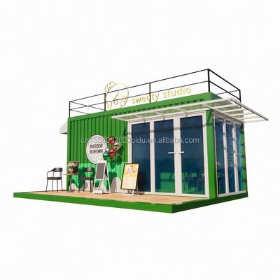 50/75/100mm Wave Sandwich Panel Parete 20ft Portatile Container Abbigliamento Prefabbricato Mobile Store Pop Up Retail Store