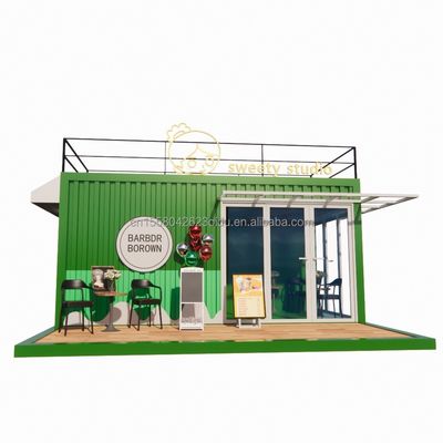 50/75/100mm Wave Sandwich Panel Parete 20ft Portatile Container Abbigliamento Prefabbricato Mobile Store Pop Up Retail Store