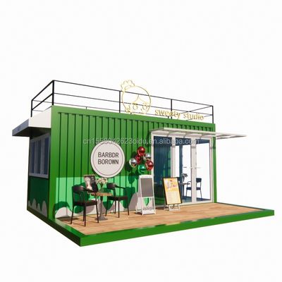 50/75/100mm Wave Sandwich Panel Parete 20ft Portatile Container Abbigliamento Prefabbricato Mobile Store Pop Up Retail Store