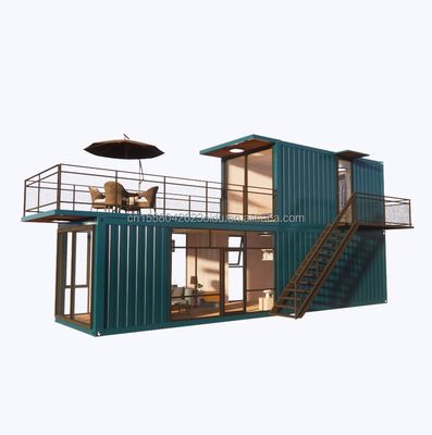 Supermercato Spedizione Progetti prefabbricati prefabbricati Container Coffee Shop con disegno di tronchi