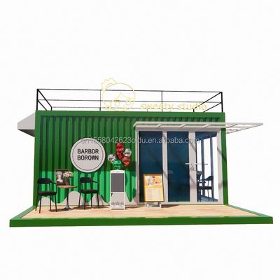 50/75/100mm Wave Sandwich Panel Parete 20ft Portatile Container Abbigliamento Prefabbricato Mobile Store Pop Up Retail Store