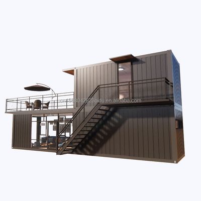 Supermercato Spedizione Progetti prefabbricati prefabbricati Container Coffee Shop con disegno di tronchi
