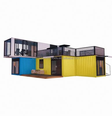 Case in acciaio da 40 piedi con design cinese stile lusso vivere in case prefabbricate container