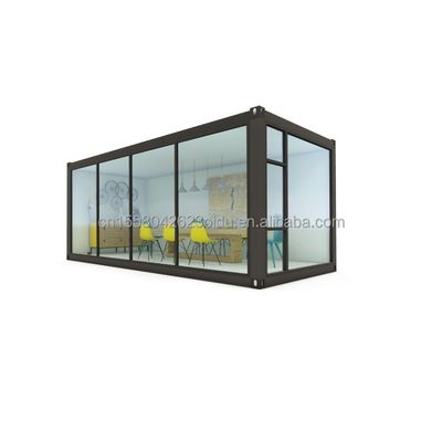 Mobile e portatile magazzino prefabbricato 20ft Container di spedizione ufficio con 50/75/100mm Wave Sandwich pannello muro