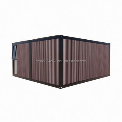 Flat Top Container Prefabbricazione Studio Imitazione Pannello a Parete in PVC in Legno per Residenza Famiglia Accessibile in 20ft o 40ft
