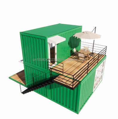 Alloggiamento in container completamente arredato colore personalizzato contenitore di trasporto marittimo da 20 piedi solo per hotel e supermercati