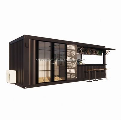 20ft Container Store Kiosk Container House a colori personalizzati per mobile Container Coffee Bar