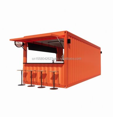 20ft Container Store Kiosk Container House a colori personalizzati per mobile Container Coffee Bar