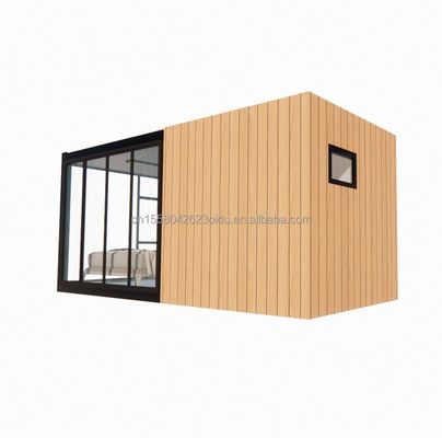 Casa solare in legno robusto in acciaio 20 piedi Casa contenitore piatta con muro 50/75/100 mm pannello sandwich ondulativo