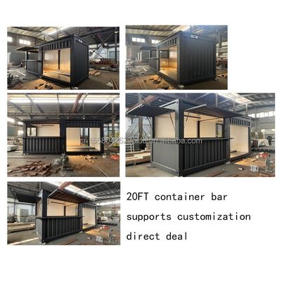 20ft Mini Pop-up Shop Container per Fast-Food Ristorante Convenience Store Chiosco e Casa In acciaio galvanizzato 180g