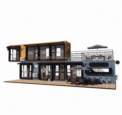 Container di piegatura in acciaio galvanizzato Disegno bar caffè Casa negozio mobile Container ristorante