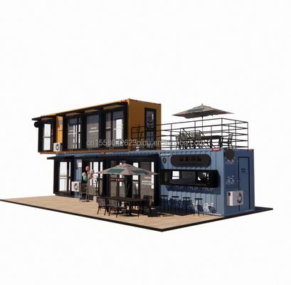 Container di piegatura in acciaio galvanizzato Disegno bar caffè Casa negozio mobile Container ristorante